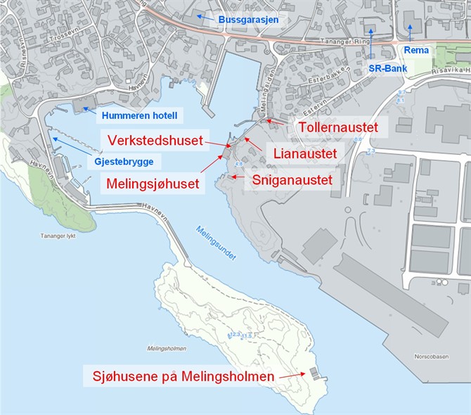 Kart - Tananager - viser Kystkultursamlingen-v6